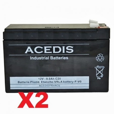 RBC123 Batterie remplacement pour onduleur APC 12V 9AH (1165)