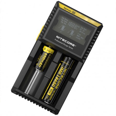 NITECORE D2 Digicharger Chargeur Batteries 2 Canaux