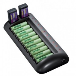 Chargeur 10 Piles Rechargeables  NiMH / NiCD  MW8998  - 2