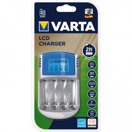 Chargeur Rapide 4 Piles Rechargeables  AA / AAA NiMH / NICD VARTA  - 1