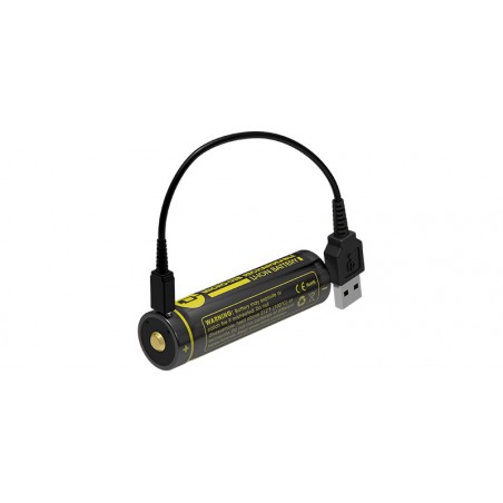 Accu Nitecore NL1826R 18650 - 2600mAh 3.7V Rechargeable USB