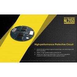 Accumulateur Nitecore NL 2150 21700 5000mAh 3.6V Li-ion, courant de décharge continu 5A protégée