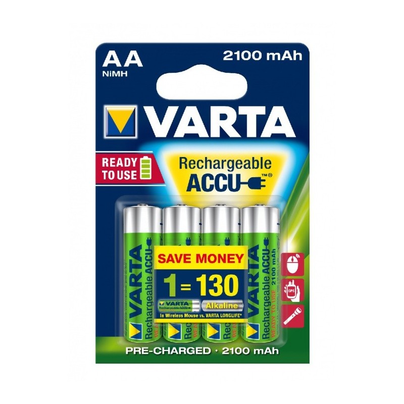 Chargeur Piles Varta+ 4 Piles AA Rechargeable