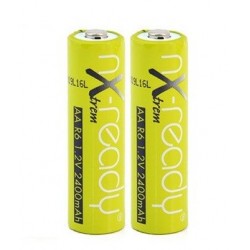 2 Piles Rechargeables NX-Trem  2400mAh AA / HR6