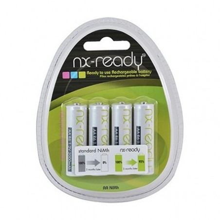 4 Piles Rechargeables NX-Ready  2000mAh AA / HR6  - 1