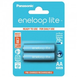 2 Piles Rechargeables pour téléphone fixe 950mAh AA / HR6 ENELOOP LITE