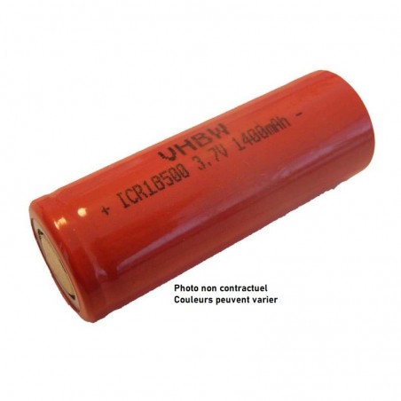Batterie Accu 18500   - 1400mAh 3.7V Lithium Ion