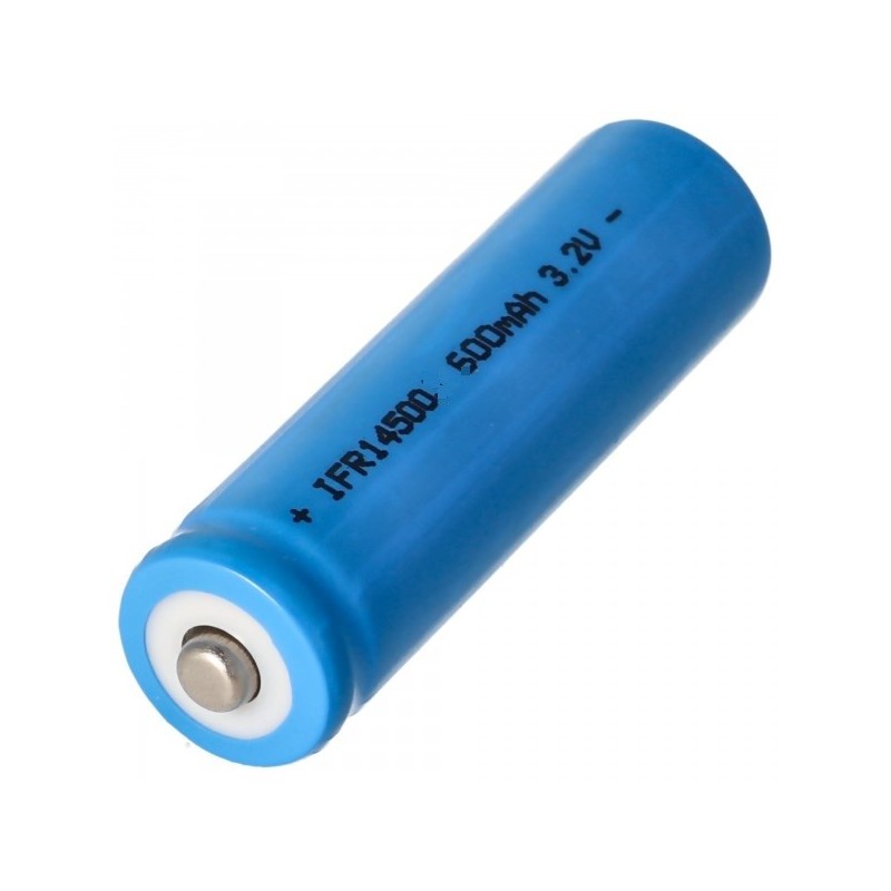 Accumulateur 14500 (AA) - 500mAh 3.2V Lithium Ion Accumulateur 14500 (AA) - 500mAh 3.2V Lithium Ion