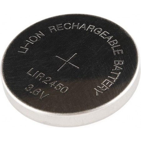 Pile Bouton rechargeable  LIR2450 3.6V 120mAh