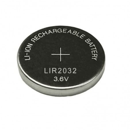 Pile Bouton Rechargeable LIR2032 3.6V 40mAh Lithium