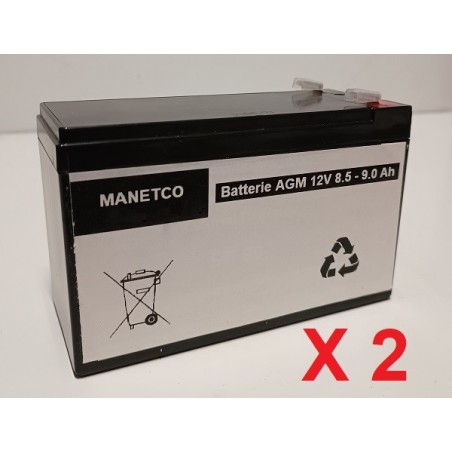 Batteries pour onduleur (ASI) PowerVar Security II Medical UPM 800VA 720W ABCE802-22MED