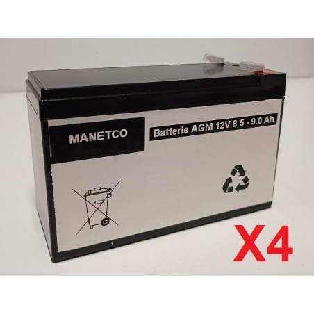 Batteries pour onduleur (ASI) PowerVar Security II Medical UPM 1440VA 1296W ABCE1442-22MED