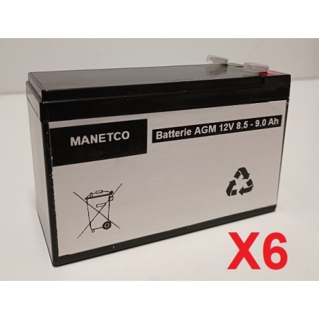 Batteries pour Onduleur (ASI) Para Systems / MinuteMan ED3000RMT2U 