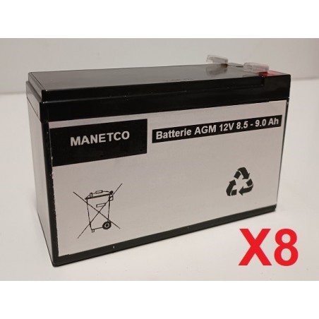 Batteries pour onduleur (ASI) PowerVar Security II UPM 2200VA 1980W ABCE2202-22