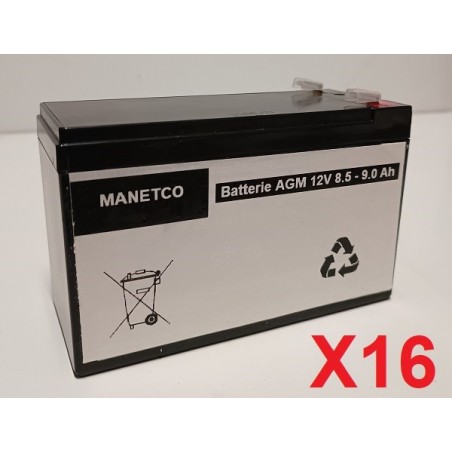 Batteries pour onduleur (ASI) PowerVar Security Plus Series UPS 5200VA 4680W ABCDEF5200-22