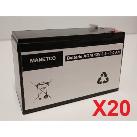 Batteries pour onduleur (ASI) OPTI-UPS DS10KB-RMP