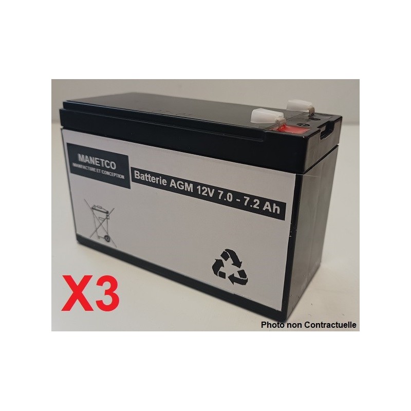 Batteries pour onduleur (ASI) Liebert PS-1000RM