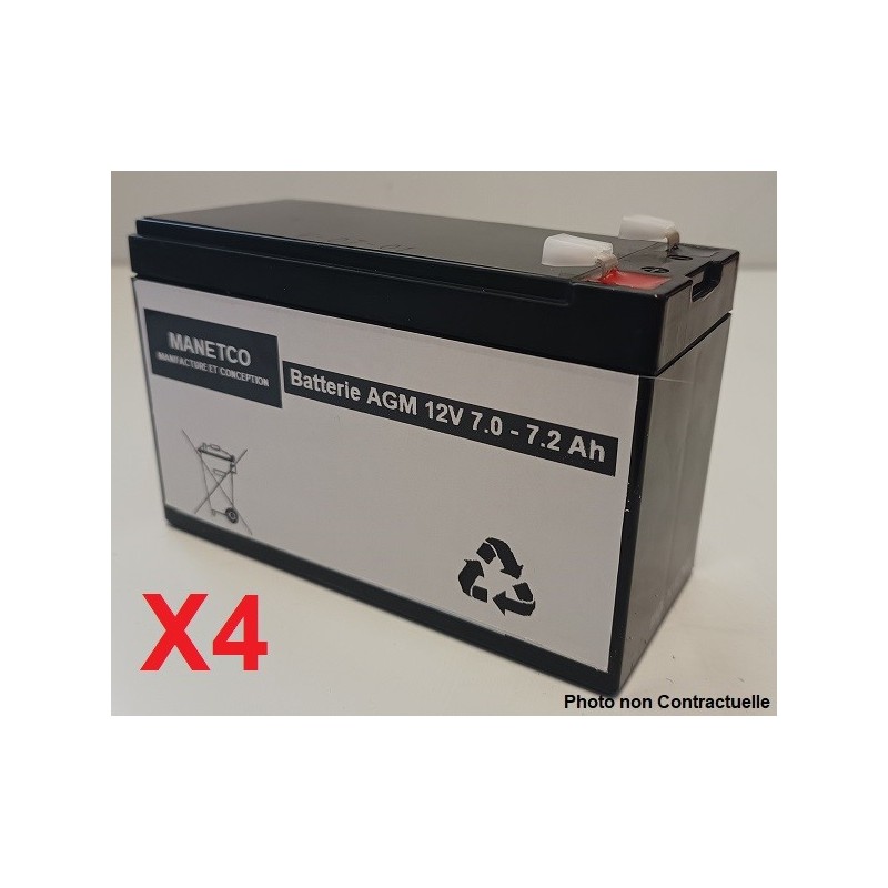 Batterie 12v pour onduleur TRIPP-LITE SUINT1500RTXL2U RBC49
