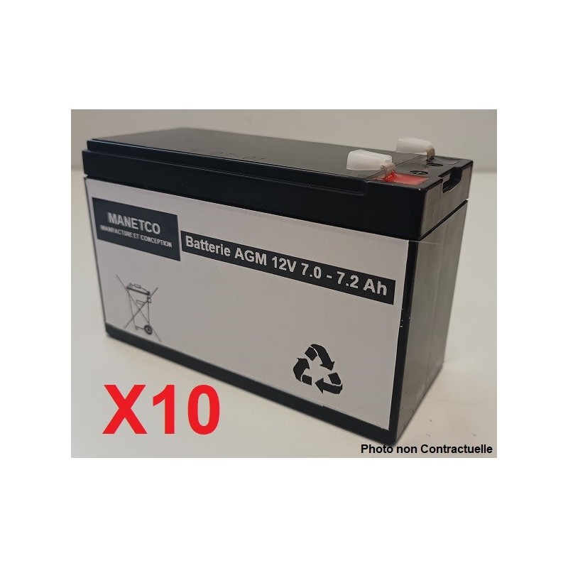 Pack Batterie 12v pour onduleur EATON-Powerware PW9125-5000g-HW-FC  