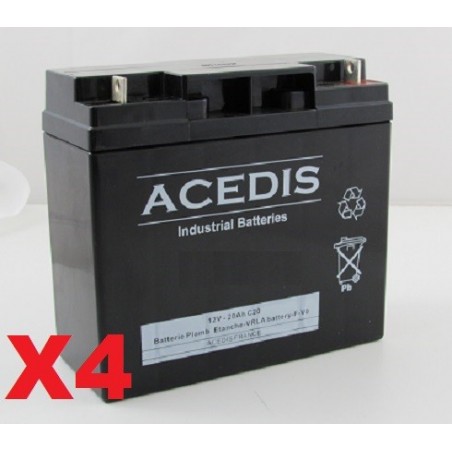 Batteries pour onduleur (ASI) Alpha Technologies CFR 1500 Multi Voltage (017-069-XX)