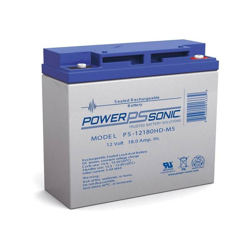 batterie AGM étanche Powersonic ps-12180-FR batterie AGM étanche Powersonic ps-12180-FR