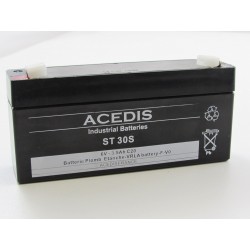 Batterie plomb étanche AGM ACEDIS ST30S 6V 3,5Ah T1