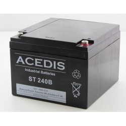 Batterie plomb étanche AGM ACEDIS ST240B 12V 28Ah M5