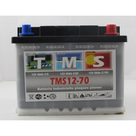 Batterie à Decharge lente 12v 68ah  ACEDIS TMS12-70