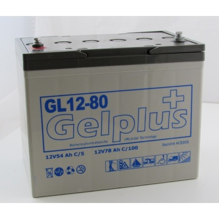 Batteries au plomb GEL étanches VRLA GHL12-80 12V 70Ah (2054)