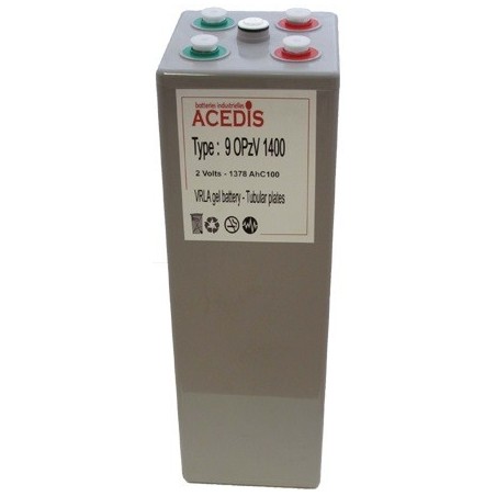 Batteries Entanche Gélifie  tubulaires OPZV 6OPzV600 2V 900Ah ACEDIS (2705)