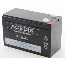 Batterie plomb étanche AGM ACEDIS ST65T2 12V 7,2Ah T2
