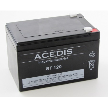 Batterie  AGM ACEDIS ST120 12V 13,2Ah T2 12V 14Ah 151 x 98 x 95mm VLRA
