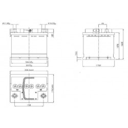 Batterie à Décharge  lente 12V 57Ah TMS12-60 ACEDIS  - 2