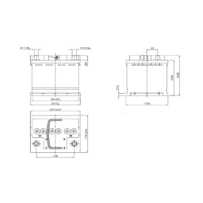 Batterie ACEDIS TMS12-100, Camping Car