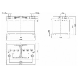 Batterie à Décharge  lente 12V 91Ah TMS12-90 ACEDIS  - 2