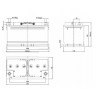 Batterie à Décharge  lente 12V 102Ah  TMS12-100  ACEDIS  - 2