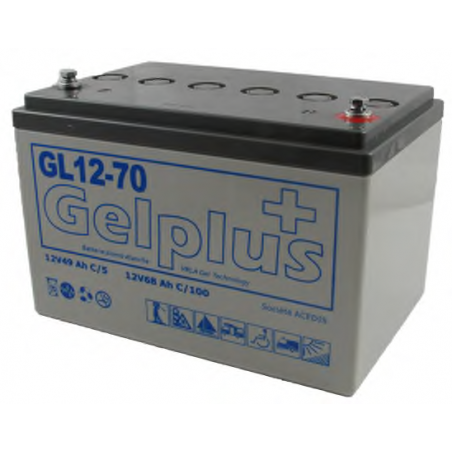 Batterie GEL ACEDIS GLH12-70 12v 68Ah à Décharge lente