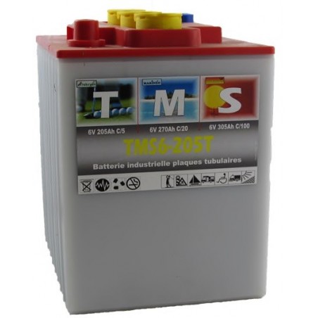 Batterie à Décharge lente 6v 305Ah ACEDIS Tubulaire TMS6-205T