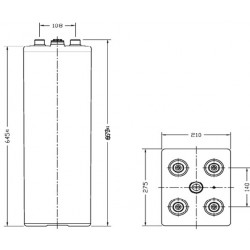 Batteries étanche gélifié tubulaires  OPZV 12OPzV1200  2V 1800Ah   - 2