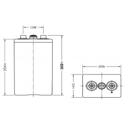 Batteries étanche gélifié tubulaires  OPZV  6OPzV300  2V 440Ah   - 2