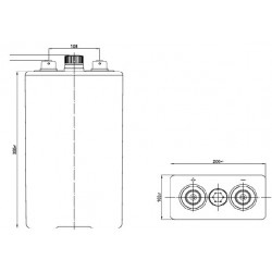 Batteries étanche gélifié tubulaires  OPZV  4OPzV200 2V 295Ah   - 2