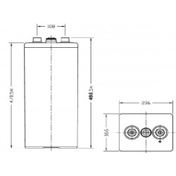 Batteries à plaques tubulaires  7OPZS490 2V 750Ah  - 2