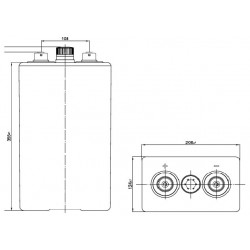 Batteries à plaques tubulaires 5OPZS250 2V 380Ah  - 2