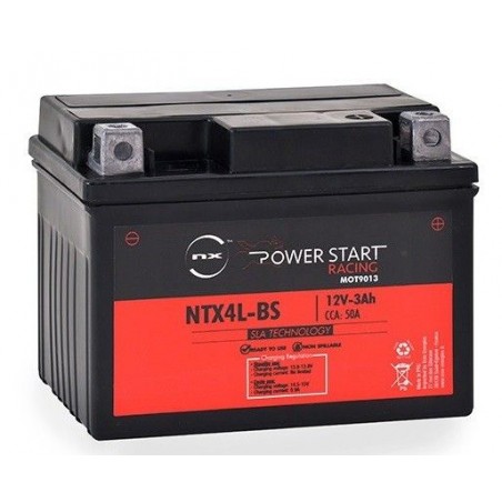 Batterie Moto NX YTX4L-BS / NTX4L-BS 12V 3Ah
