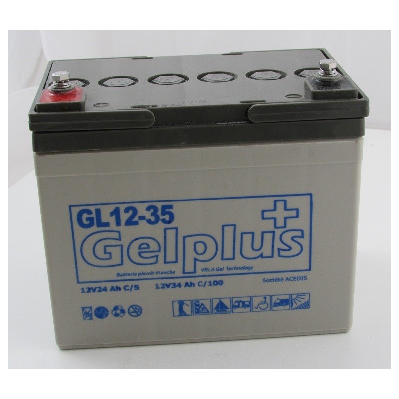 Batteries au plomb GEL étanches VRLA ACEDIS GL12-35 12v 34.3Ah Batteries au plomb GEL étanches VRLA ACEDIS GL12-35 12v 34.3Ah
