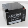 Batterie étanche  AGM ACEDIS STC260B 12V 28Ah M5 bac abs UL94 (2062)