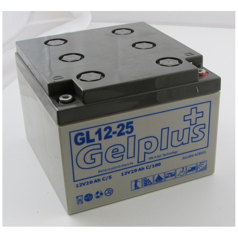 Batteries au plomb GEL étanches VRLA ACEDIS GL12-25 12V 28.8Ah