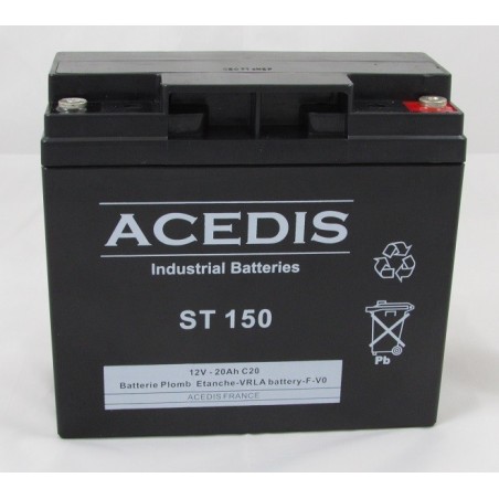 Batterie Plomb AGM étanche 12V 18 Ah / ACD ST 150  (2003)