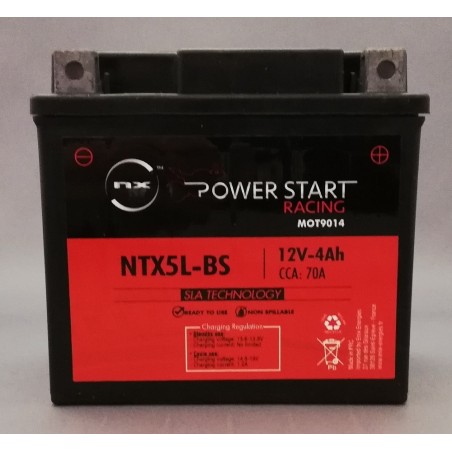 batterie Moto NX YTX5L-BS / NTX5L-BS 12V 4Ah