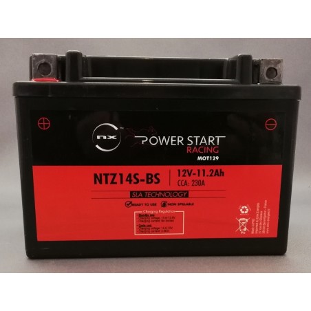 Batterie Moto NX YTZ14S-BS / NTZ14S-BS 12V 11.2Ah